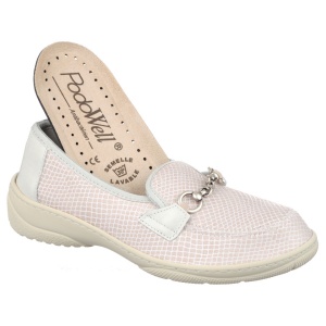 Scarpe per Alluce Valgo, stretch, da donna, PodoWell Magik ecru