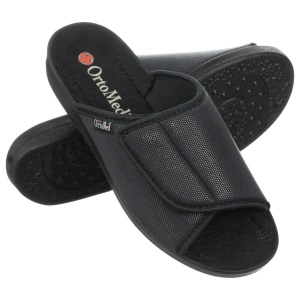 Ciabatte da casa, ortopediche, da Donna OrtoMed 517-S97 nero 