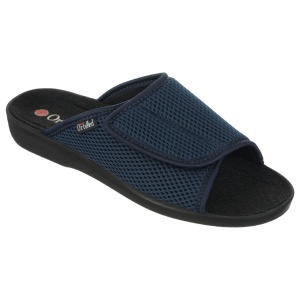 Ciabatte da casa, ortopediche, a strappo, OrtoMed 517-T99 blu scuro
