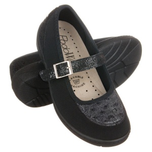 Scarpe ortopediche, pianta larga, da Donna, PodoWell Madona nero