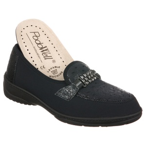 Scarpe ortopediche, pianta larga, da Donna, PodoWell Magik nero