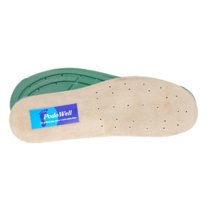 Solette in pelle, con supporto plantare, PodoWell Podelta