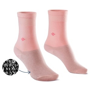 Calzini per diabetici con filo d'Argento puro 13% BonnySilver 112K rosa