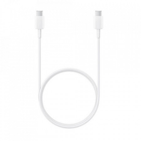 Cablu de Date Type-C la Type-C, 480Mbps, 2.1A, 1m - Samsung (EP-DA905BWE) - White (Bulk Packing)