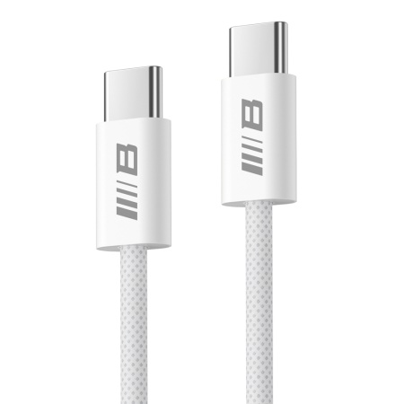 Cablu de Incarcare Type-C la Type-C, Fast Charging, 2m - Blueo - White