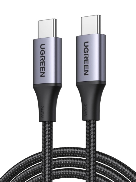 Cablu UGREEN USB-C la USB-C 100W Super Fast Power Delivery 2m Negru