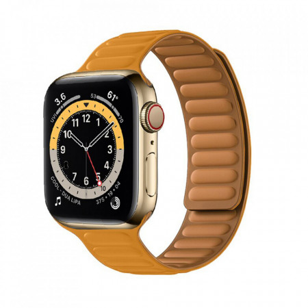 Curea dama pentru Apple Watch 1/2/3/4/5/6/7/8/9/10/SE/SE 2 (38/40/41/42mm) - Techsuit Watchband (W035) - Orange