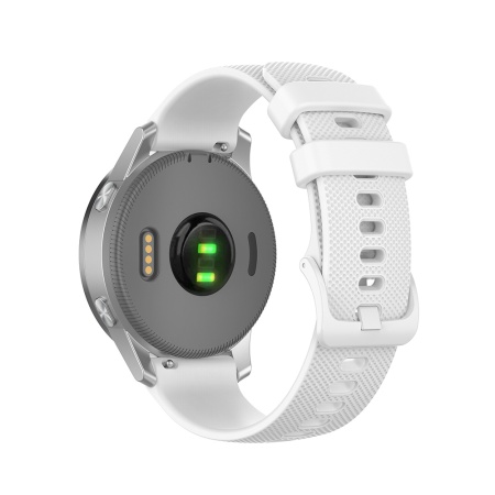 Curea pentru Huawei Watch GT 4 (41mm)/W1/Honor Watch S1/Garmin Venu 2S/Vivoactive 4S - Techsuit Watchband 18mm (W006) - White