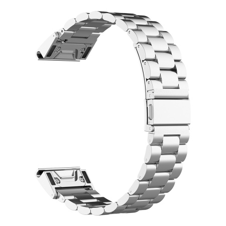 Curea pentru Instinct 2S/2S Solar/Approach S70 42mm/fenix 7S Pro Sapphire Solar - Techsuit Watchband QuickFit 20mm (W010) - Silver