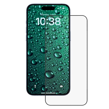 Folie pentru iPhone 16 Pro - ANANK 3D Invisible 3X Reinforced Edge to Edge - Black