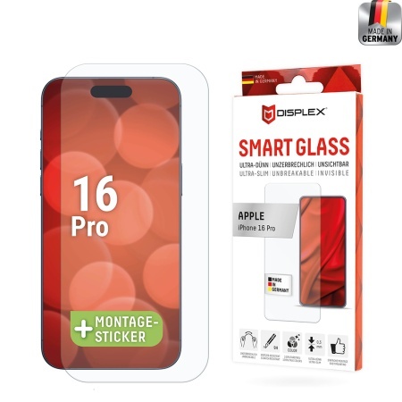 Folie pentru iPhone 16 Pro - Displex Smart FlexiGlass - Clear