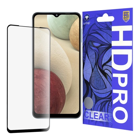 Folie pentru Samsung Galaxy A12 / A12 Nacho / A02 / M02 / M12 / F12 / A32 5G - Lito HD Pro Clear - Black