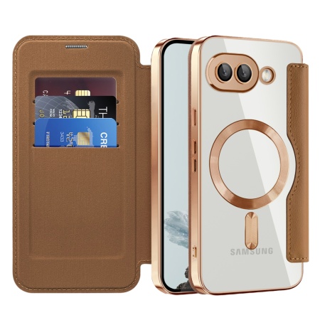 Husa pentru Google Pixel 9a - Techsuit SmartMag Book Case - Brown