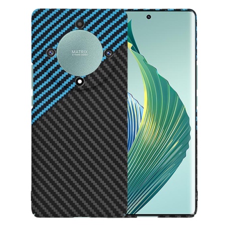 Husa pentru Honor Magic5 Lite - Techsuit Carbonite FiberShell - Blue Pulse