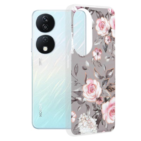 Husa pentru Honor X7b / X7b 5G / 90 SMART - Techsuit Marble Series - Bloom of Ruth Gray