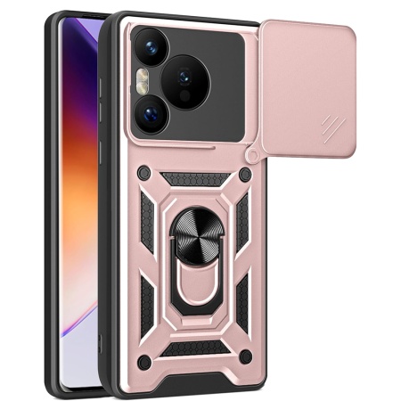 Husa pentru Huawei Pura 70 - Techsuit CamShield Series - Rose Gold