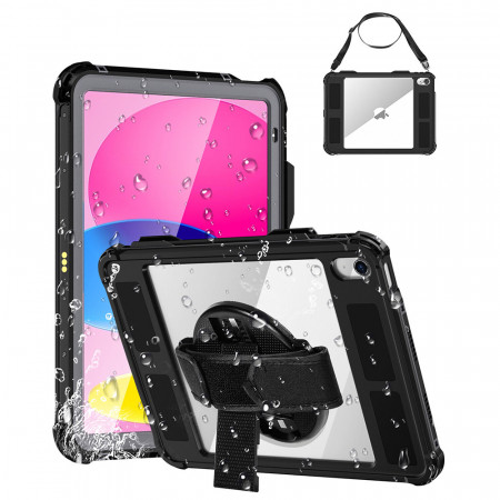 Husa pentru iPad 10 (2022) 10.9 - ShellBox Waterproof IP68 - Black