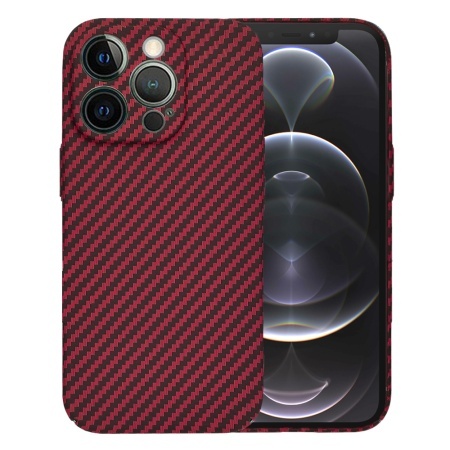 Husa pentru iPhone 12 Pro - Techsuit Carbonite FiberShell - Red