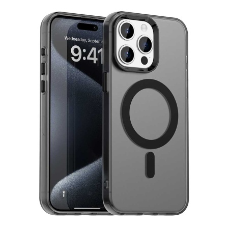 Husa pentru iPhone 15 Pro Max - Techsuit CandyCase MagSafe - Black