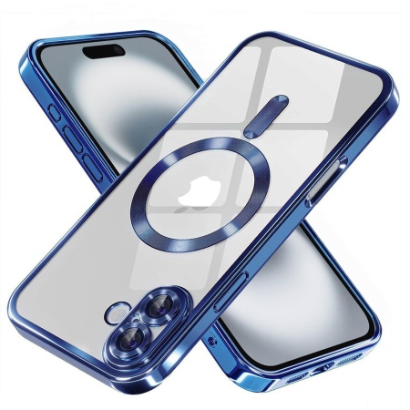 Husa pentru iPhone 16 Plus - Techsuit Luxury Crystal MagSafe - Deep Blue