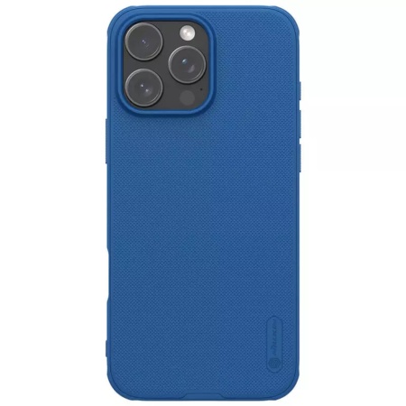Husa pentru iPhone 16 Pro Max - Nillkin Super Frosted Shield Pro Magnetic - Blue
