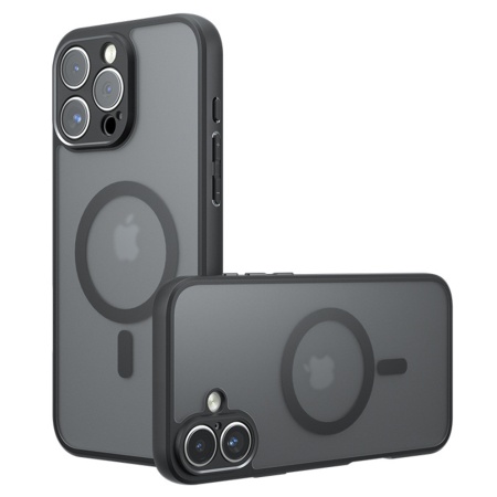 Husa pentru iPhone 16 Pro Max - Techsuit PureFrost MagSafe - Frosted Black