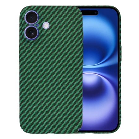 Husa pentru iPhone 16 - Techsuit Carbonite FiberShell - Green