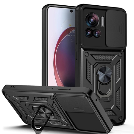 Husa pentru Motorola Edge 30 Ultra - Techsuit CamShield Series - Black