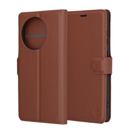 Husa pentru OnePlus 13R - Techsuit Leather Folio - Brown