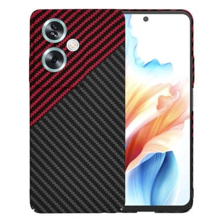 Husa pentru Oppo A79 5G / OnePlus Nord N30 SE - Techsuit Carbonite FiberShell - Red Vortex