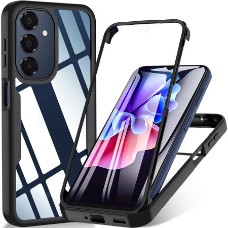 Husa pentru Samsung Galaxy A17 5G + Folie - Techsuit ColorVerse 360 Series - Black