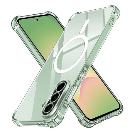 Husa pentru Samsung Galaxy A56 5G - Techsuit Shockproof Clear Silicone MagSafe - Clear