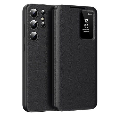 Husa pentru Samsung Galaxy S22 Ultra 5G - Techsuit SmartView Series - Black