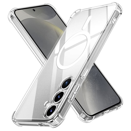 Husa pentru Samsung Galaxy S24 - Techsuit Shockproof Clear Silicone MagSafe - Clear