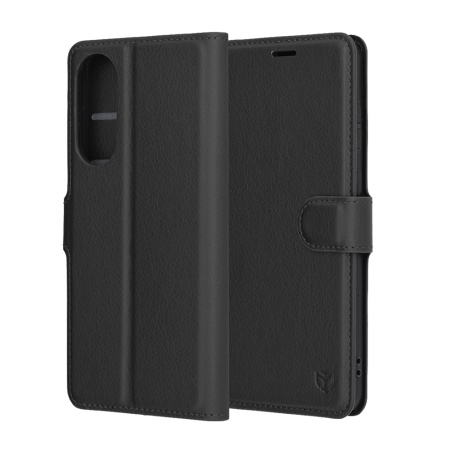 Husa pentru Samsung Galaxy S25 Edge - Techsuit Leather Folio - Black