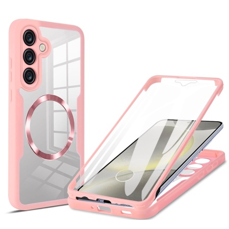 Husa pentru Samsung Galaxy S25 + Folie - Techsuit ColorVerse 360 MagSafe Series - Pink
