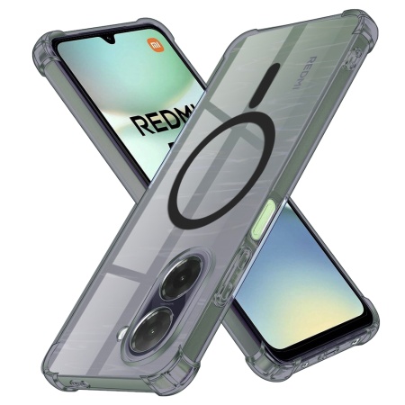 Husa pentru Xiaomi Redmi A5 4G (Standard) - Techsuit Shockproof Clear Silicone MagSafe - Smoke Black