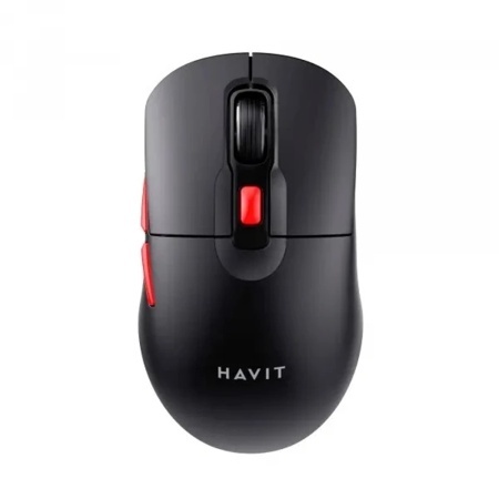 Mouse Fara Fir 2.4GHz, 800/1200/1600 DPI, ABS, PC- Havit (MS59WB) - Black / Red