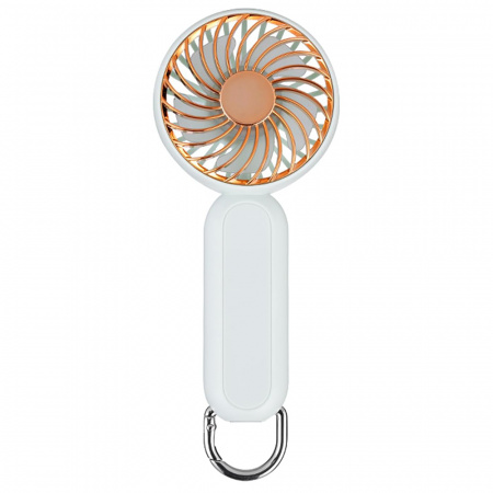 Ventialor Portabil cu Port USB, 3 Viteze, 1200mAh - Techsuit (A217) - Gold Beige