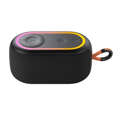 Boxa portabila Bluetooth 5.3, Lumini RGB, IPX5, TWS, TF, USB, FM, AUX - Havit (SK809BT) - Black