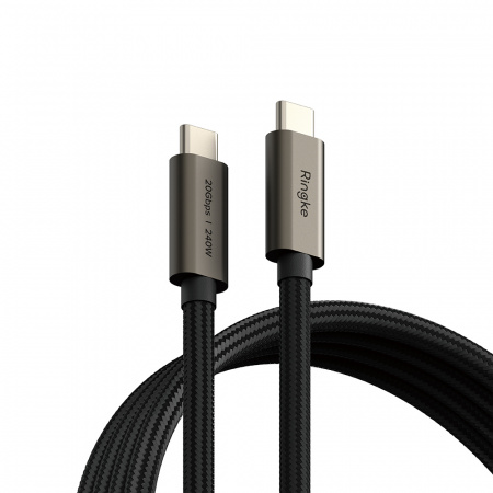 Cablu de Date Type-C la Type-C, 240W, 1m - Ringke - Black