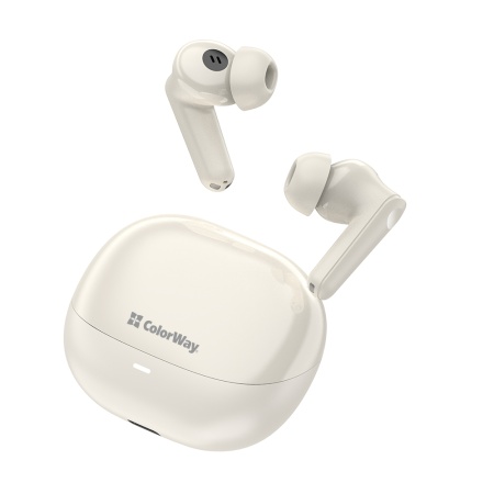 Casti In-Ear, Bluetooth 5.3, Microfon, TWS - ColorWay (CW-TWS1BE) - Beige