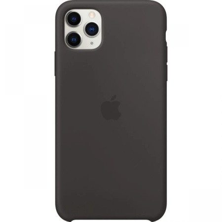 Husa Apple Silicon Case pentru iPhone 11 Pro Max, MX002ZM/A / MX002ZE/A, Black