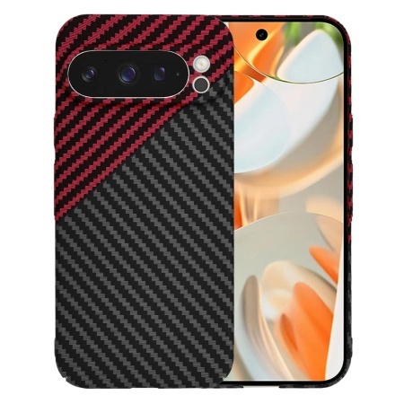 Husa pentru Google Pixel 9 Pro - Techsuit Carbonite FiberShell - Red Vortex