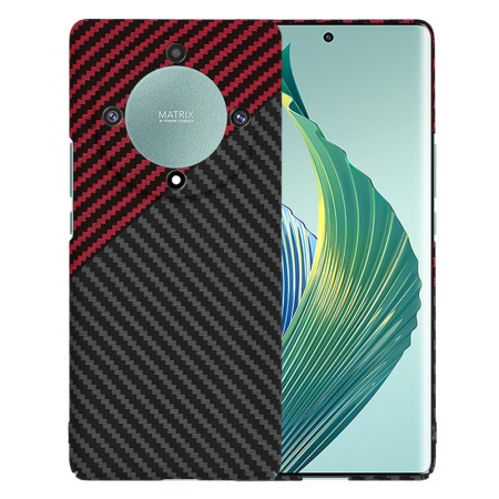 Husa pentru Honor Magic5 Lite - Techsuit Carbonite FiberShell - Red Vortex