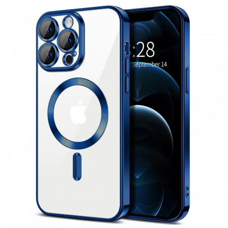Husa pentru iPhone 12 Pro Max - Techsuit Luxury Crystal MagSafe - Deep Blue