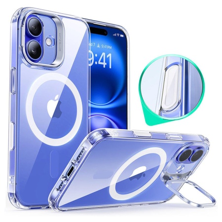Husa pentru iPhone 16 Plus - ESR Classic Hybrid HaloLock Kickstand - Clear