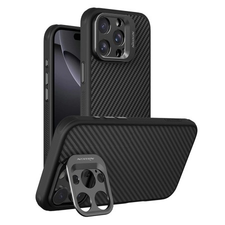 Husa pentru iPhone 16 Pro Max - Nillkin CarboProp Magnetic (with Camera Cutout) - Black