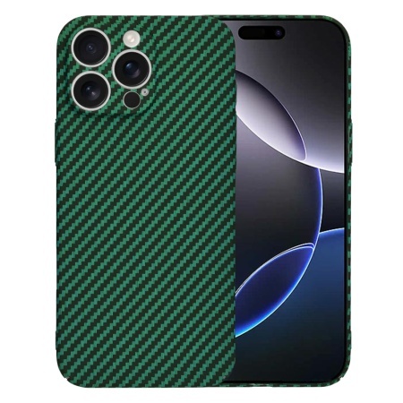 Husa pentru iPhone 16 Pro Max - Techsuit Carbonite FiberShell - Green
