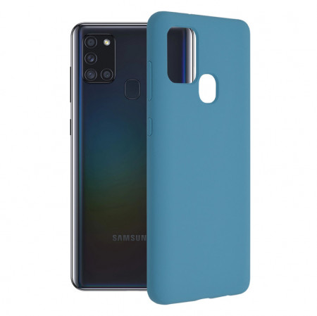 Husa pentru Samsung Galaxy A21s - Techsuit Soft Edge Silicone - Denim Blue
